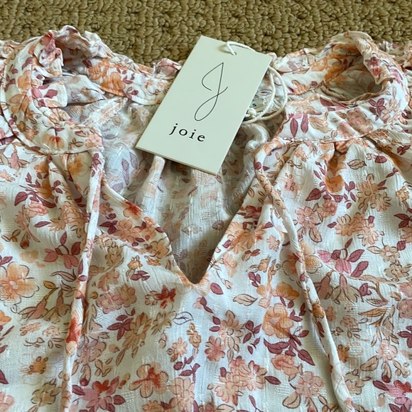 Joie Boho Floral Print Blouse S - Picture 8 of 10